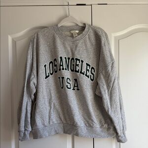 LOS ANGELES GREY CREWNECK LARGE